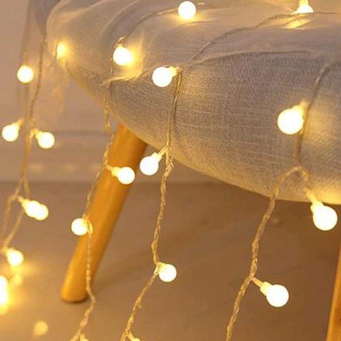 Lampu Hias Dekor Cherry Ball Fairy 10M Warm White
