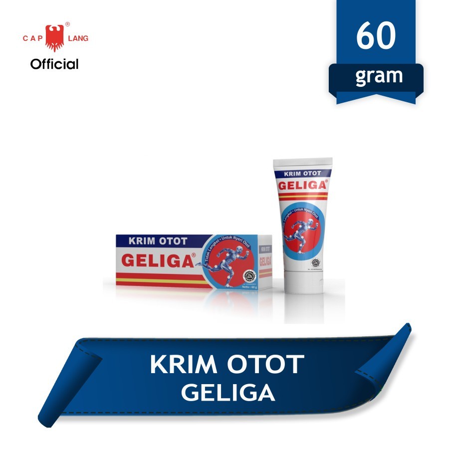 Krim Otot GELIGA anti nyeri sendi analgesic Cream cap lang kesehatan