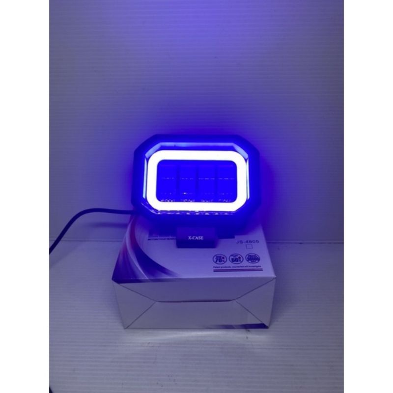 lampu LED daymaker fog lamp motor mobil 4 lensa