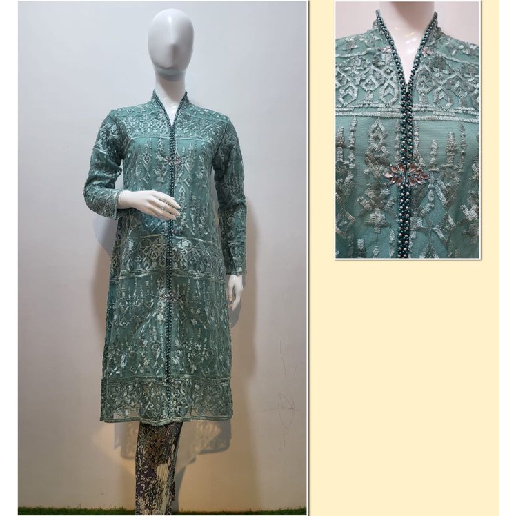 Permata Olshop / Setelan Kebaya Busui Payet Modern / Kebaya Wisuda / Kebaya Tunik Busui / Kebaya Kondangan / Kebaya