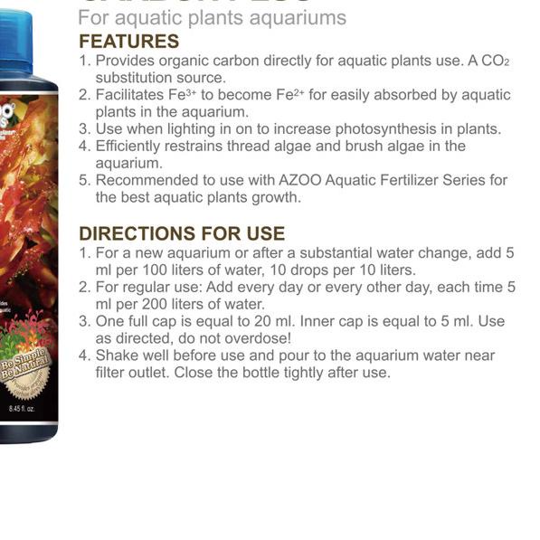 AzooPlus Carbon Plus 120ml Carbon Dosing Aquascape