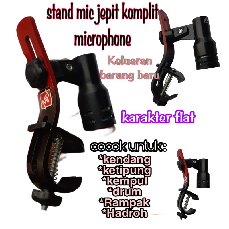stand mic jepit kendang