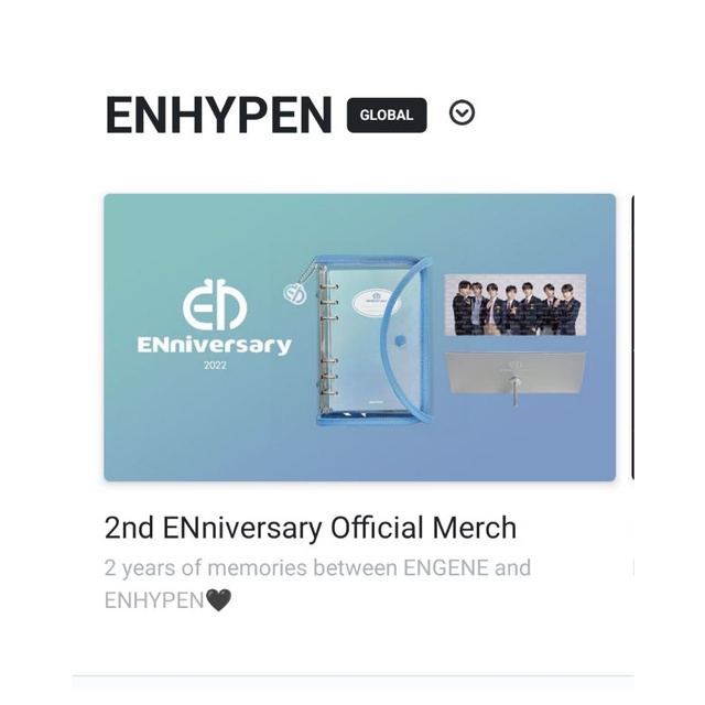 OFFICIAL ENHYPEN 2nd ENNIVERSARY CELEBRATION MERCH