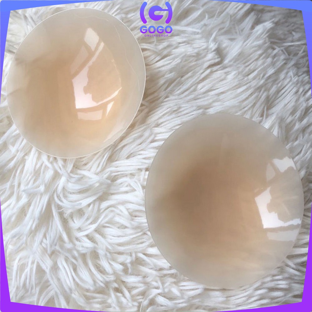 GOGO-P374 Nipple Silicone Pad Bra Penutup Putting Perekat Silikon Payudara / Silicone Bra / Bra Penutup Puting Silikon Gel / Silicon Nipple Cover