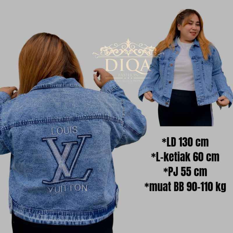 jaket bordil denim LV ld 100-130cm