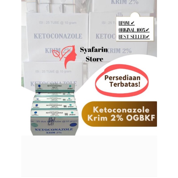 Salep Krim Ketoconazole 25 pcs per box