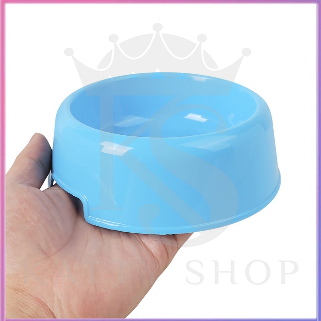 Double bowl pet plastic antiskid cat food dog animal accessories tricolor green blue orange