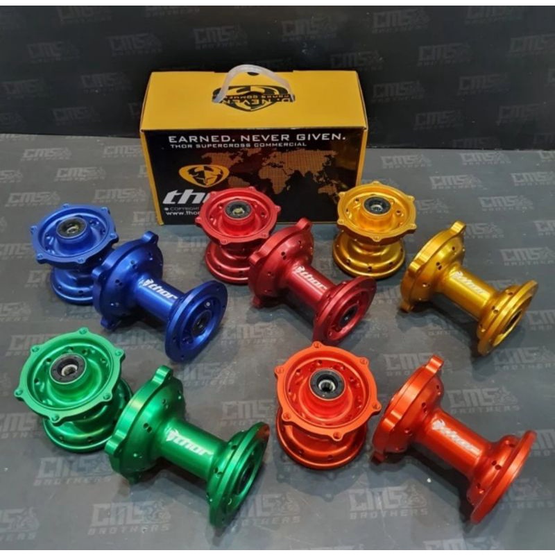Tromol Set CNC Depan BelakangMerk Thor
For Kawasaki KLX 150
36 Hole