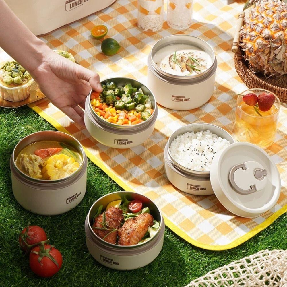 Nanas Thermal Insulated Lunch Box Portable Travel Student Dewasa Termos Makanan