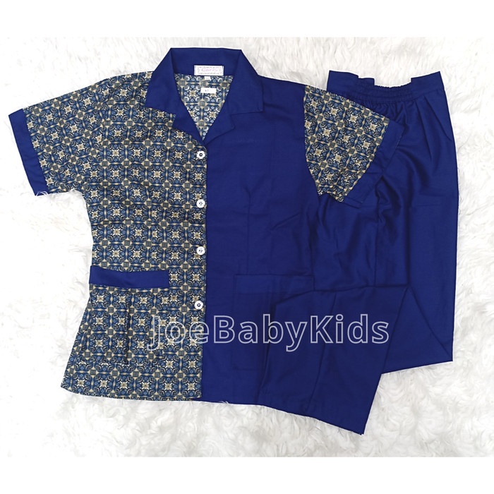 Keshwari Seragam Suster Batik / Baju Baby Sitter Batik/Setelan Suster