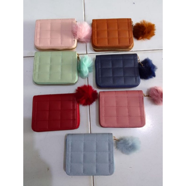DOMPET KARTU IMPORT WANITA KULIT SINTETIS