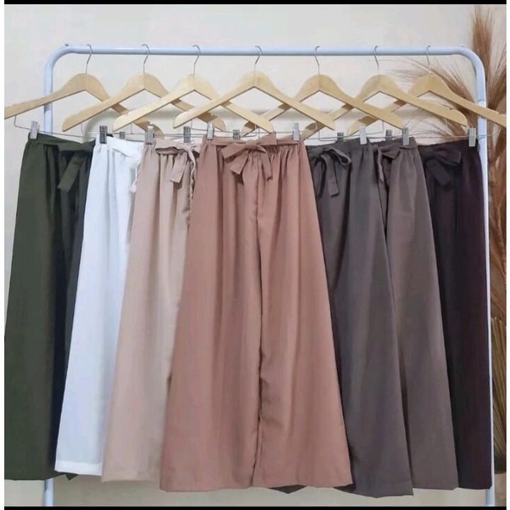 KULOT RIBON PANTS / CELANA KULOT WOLFIS PREMIUM Celana Panjang