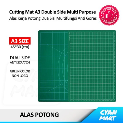 

Jual Cutting Mat Work Pad Alas Kerja Potong Anti Gores DIY Tool Double Side - A3 - Taffware Murah
