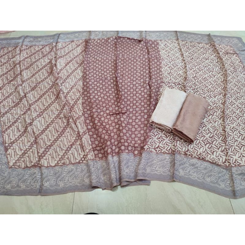 kain batik viscos set polos batik semi sutra batik trusmi cirebon