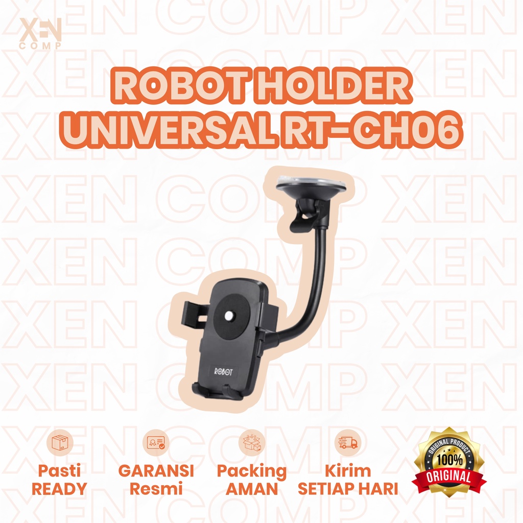 Robot RT-CH06 Phone Car Holder Silicone Windshield