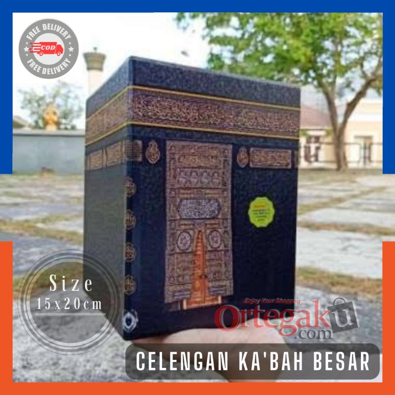 Celengan Ka'bah Ukuran Besar Murah | Celengan Miniatur Ka bah Pakai Kunci | Celengan Jumbo Viral , C