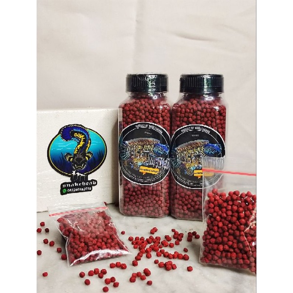 Pelet Meded Auranti Color booster Original Sigit Arnanto Repack (Untuk warna ikan Channa Auranti, Pu