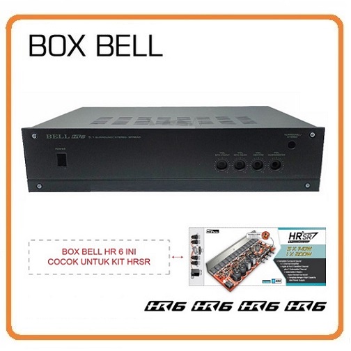 Box HRR6 HRR-6 HR 6 Power HRTS 5.1 Box Audio BELL HR6 Casing Audio Tone Amplifier