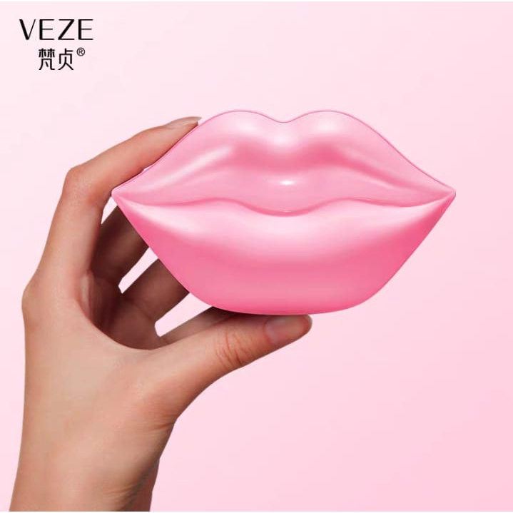 Veze Masker Gel Bibir Kolagen Pelembab Bibir Pengelupasan Antiretak Memudarkan Kerutan Bibir