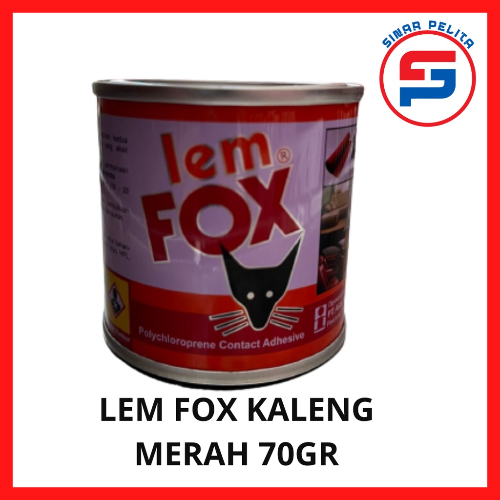 

LEM FOX KUNING KALENG MERAH 70GR / LEM FOX KUNING / LEM KAYU/ LEM FOX PINRANG/