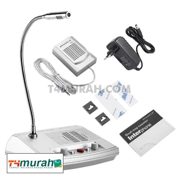 {MusikStore} Mic Loket RSU kantor Interphone Microphone Loket Kasir Speaker ZHUDELE Diskon