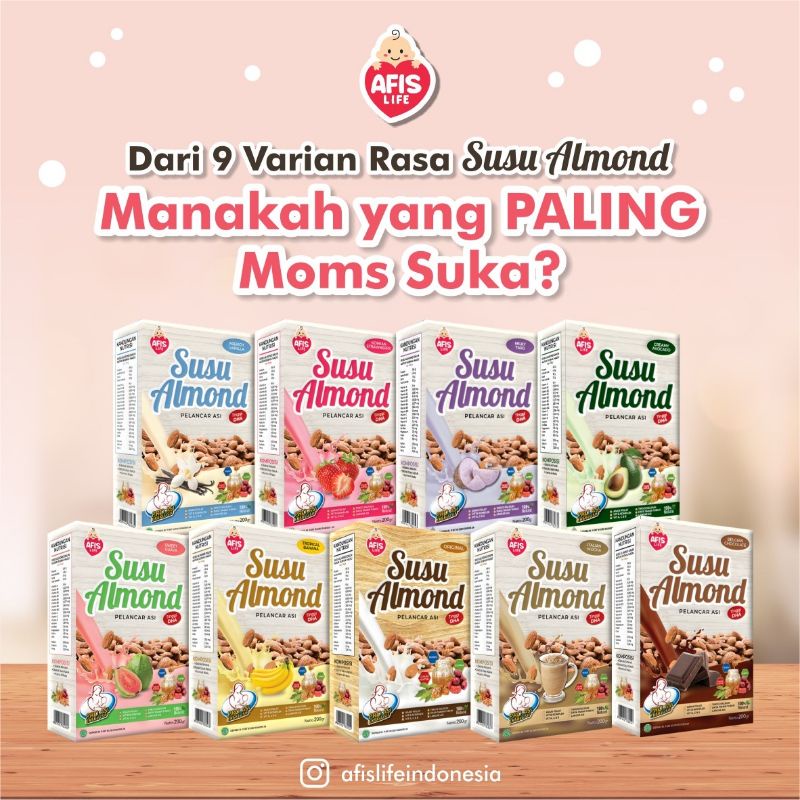 BABYNKIDDO SUSU ALMOND MURAH AFIS /  ALMOND PELANCAR ASI BOOSTER ASI IBU MENYUSUI / SUSU BUBUK KEDELAI PLUS KACANG HIJAU DAN EKSTRAK DAUN KATUK SUSU PELANCAR ASI BOOSTER ASI