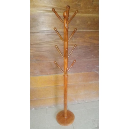 gantungan tas, helm ,topi,jaket dari kayu jati asli