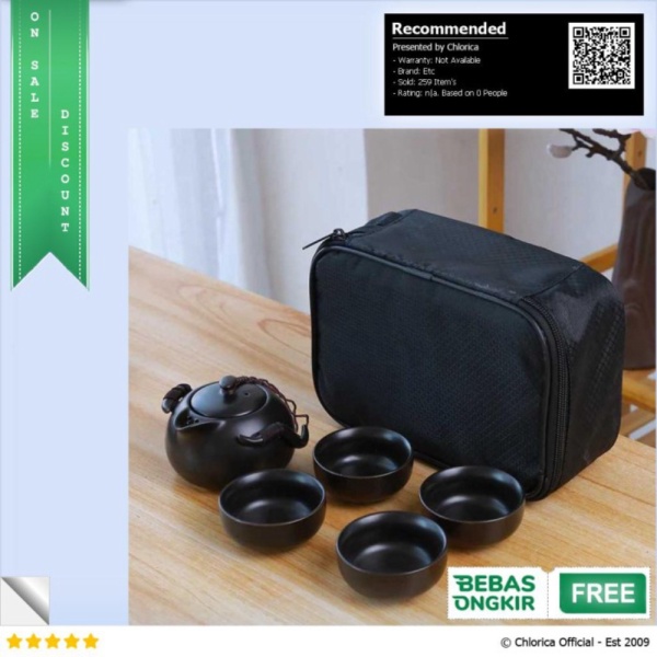 

Promo Homadise Teko Pitcher Teh Chinese Teapot Ceramic with 4 Glass - JJ0007 - Hitam Etc Berkualitas