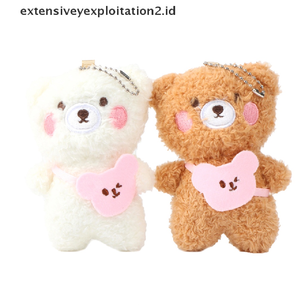 Gantungan Kunci Bentuk Teddy Bear Mini 12CM Untuk Tas Ransel