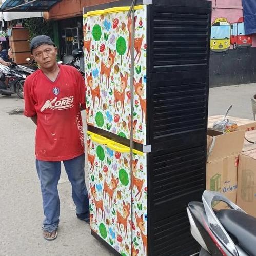 

lemari plastik susun 4 jumbo lemari pakaian msc orlando stock ready