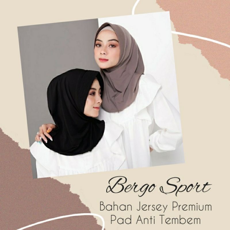 BERGO SPORT JILBAB SPORT PENDEK