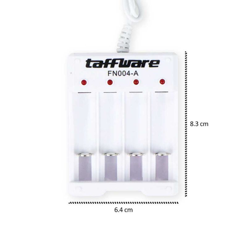 Taffware Charger Baterai USB Plug 4 slot for AA/AAA - FN004-A Taffware Charger Baterai USB Plug 4 slot for AA/AAA - B-04