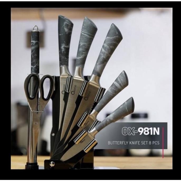OXONE Pisau Set OX-981N/Butterfy Knife Set OXONE OX981N/Pisau Dapur