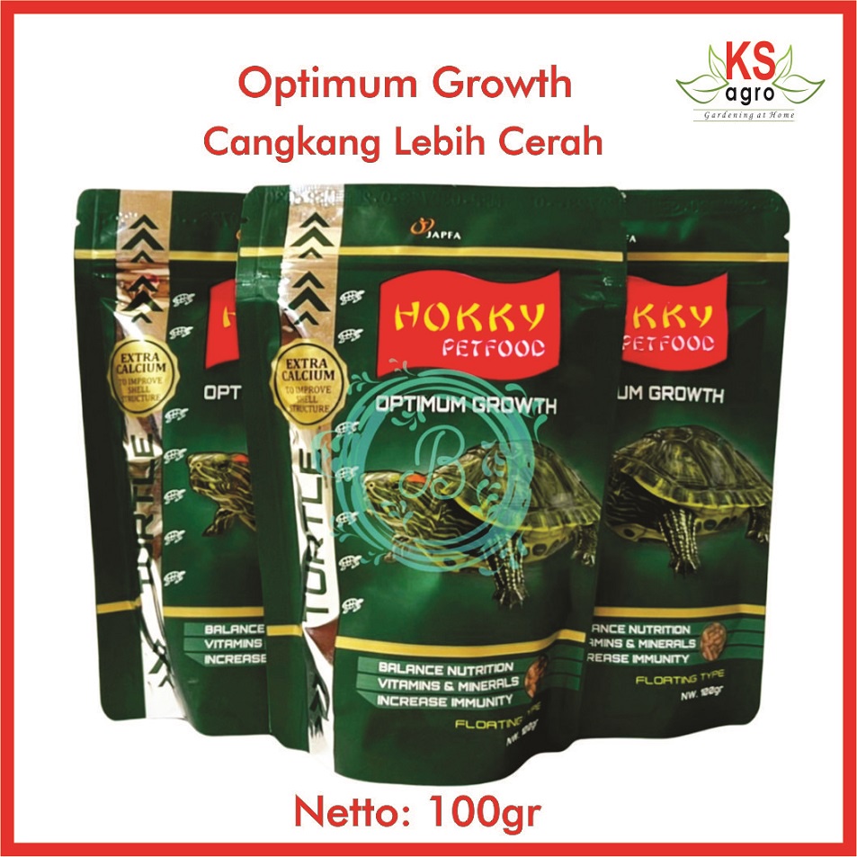 Pelet Kura Brazil Hokky Turtle Food Stick 100gr Optimum Growth / Makanan Kura High Calcium