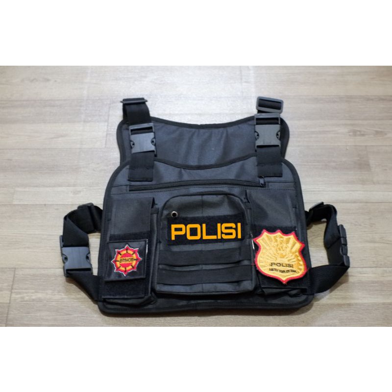 tas polisi / tas dada polisi / chest bag / tas serbaguna polisi / tas reskrim / tas bareskrim / tas 