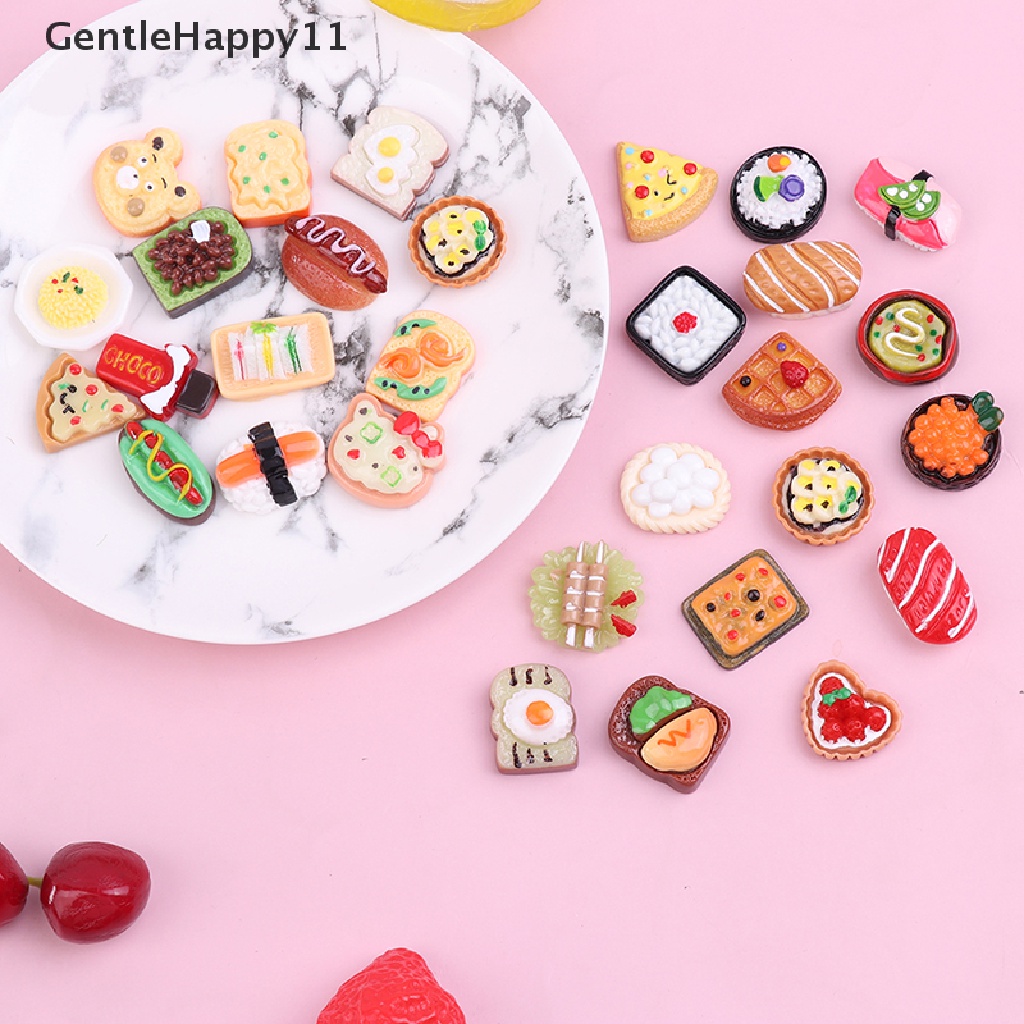 Gentlehappy 2 / 5pcs / Set Mainan Miniatur Makanan Untuk Dekorasi Rumah Boneka