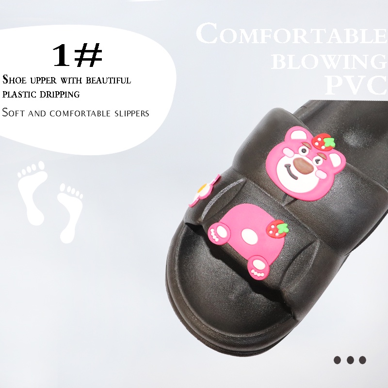 GN-2255-3 Sandal Selop Jelly Wanita Motif Lotso Import Balens PVC