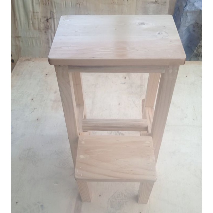 Jual Kursi tangga lipat kayu/Bangku tangga lipat tangga murah | Shopee ...