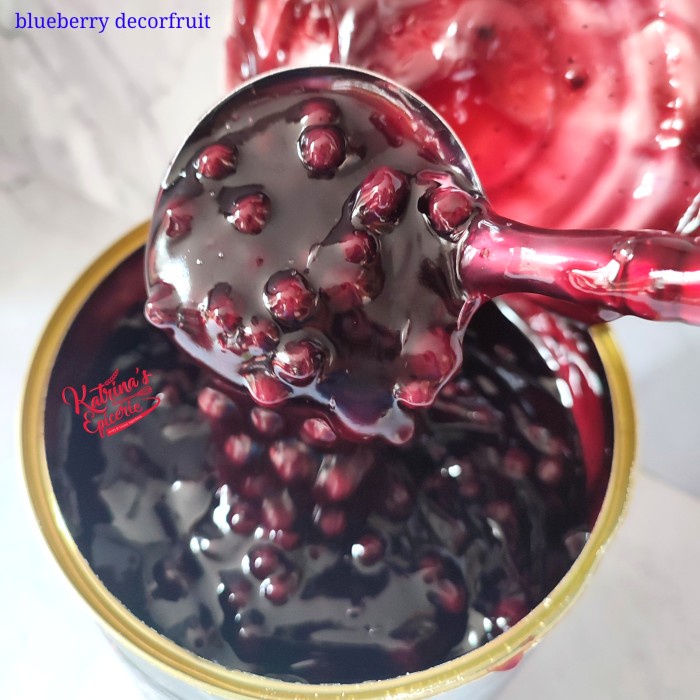 

1 KG BLUEBERRY DECORFRUIT - SELAI BLUEBERI DENGAN BUAH ASLI