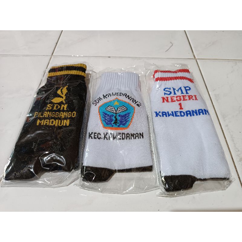 KAOS KAKI SEKOLAH BORDIR CUSTOM
