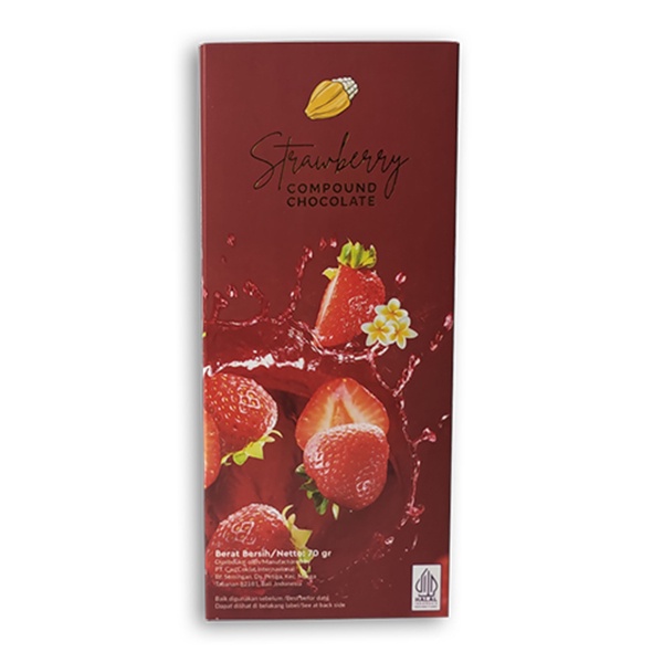 

Cocoa Land - Strawberry Chocolate Compound – 70 gr