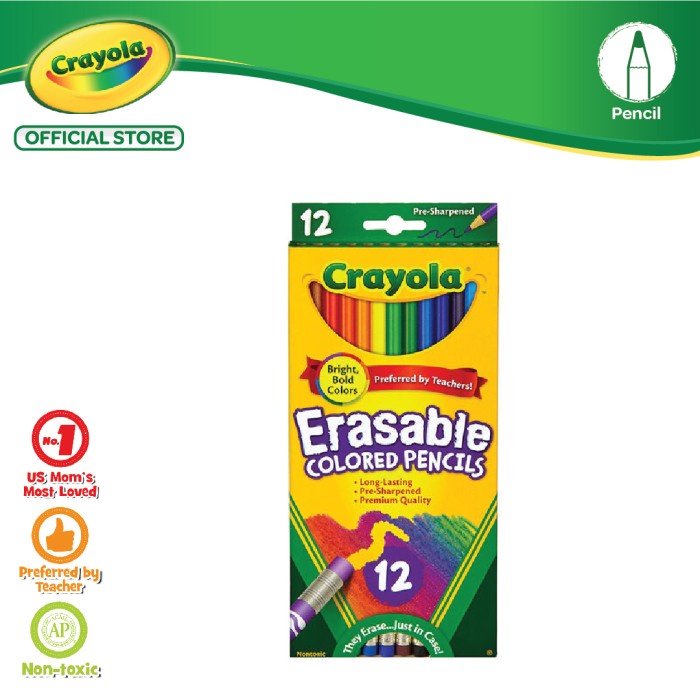

[COD] Crayola 12 Erasable Colored Pencils