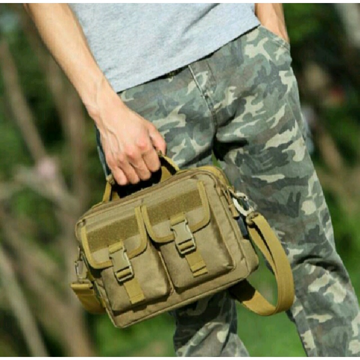 TAS SELEMPANG LAPTOP MINI.TAS SELEMPANG TACTICAL ARMY SIMPLE MODEL TAS JINJING.tas laptop multifungs
