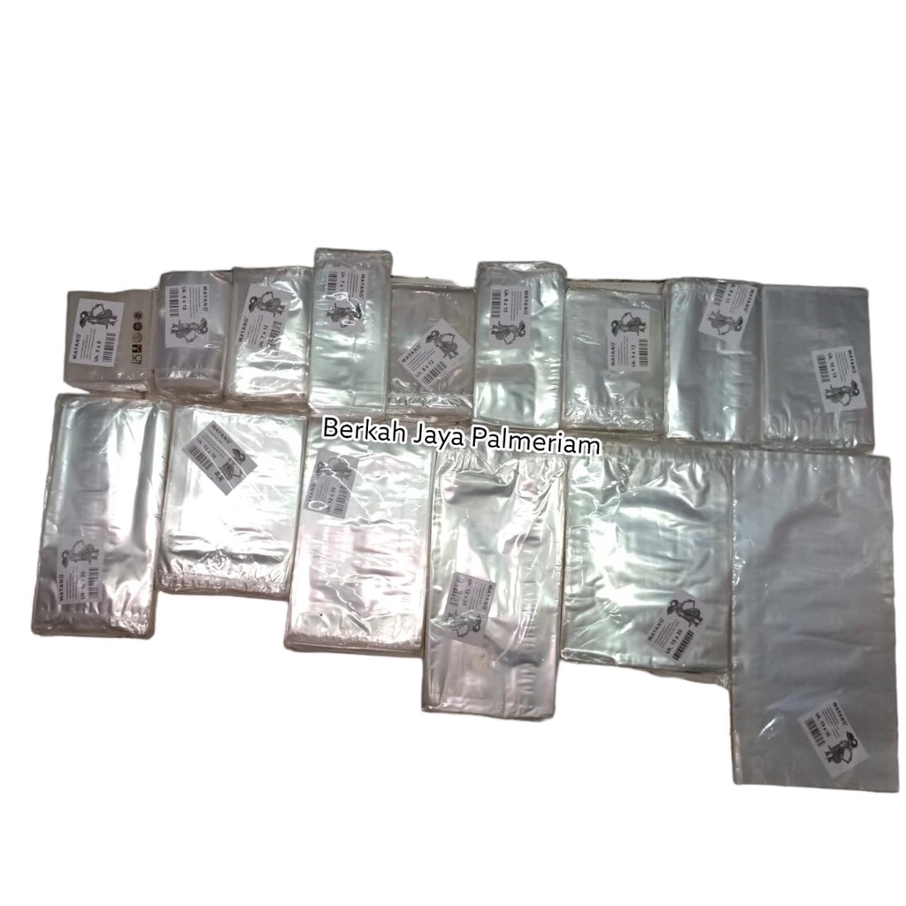 Kantong Plastik PP Merk Wayang Bening/Plastik Opp Plastik Kaca bening plastik aksesoris Souvenir uku