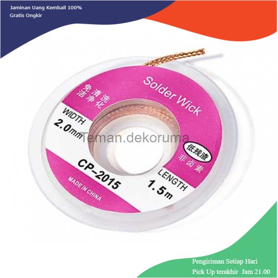 TD - PR2 Pita Pembersih Timah Solder Wick 2.0mm 1.5 meter - CP-2015