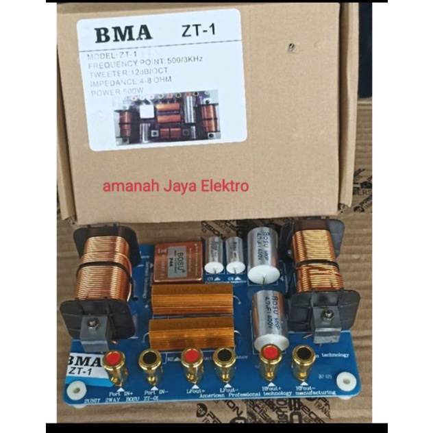 crossover pasif 2 way ZT-1 BMA