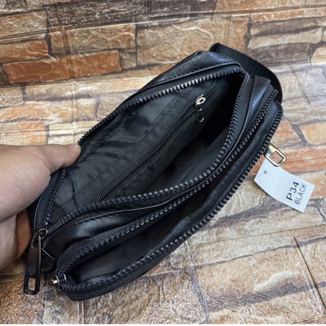 Handbag Tangan Tas Pouch Pria/Wanita Kulit Import Quality