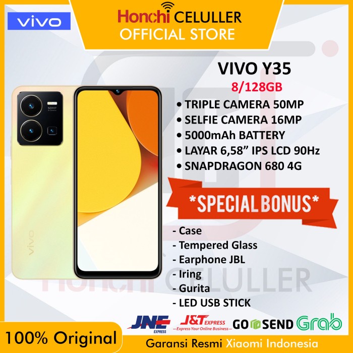 VIVO Y35 8/128 GB GARANSI RESMI VIVO INDONESIA