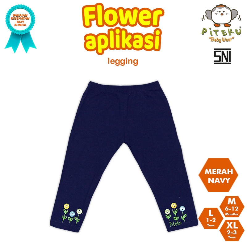 PITEKU CELANA LEGGING ANAK PEREMPUAN LUCU FLOWER