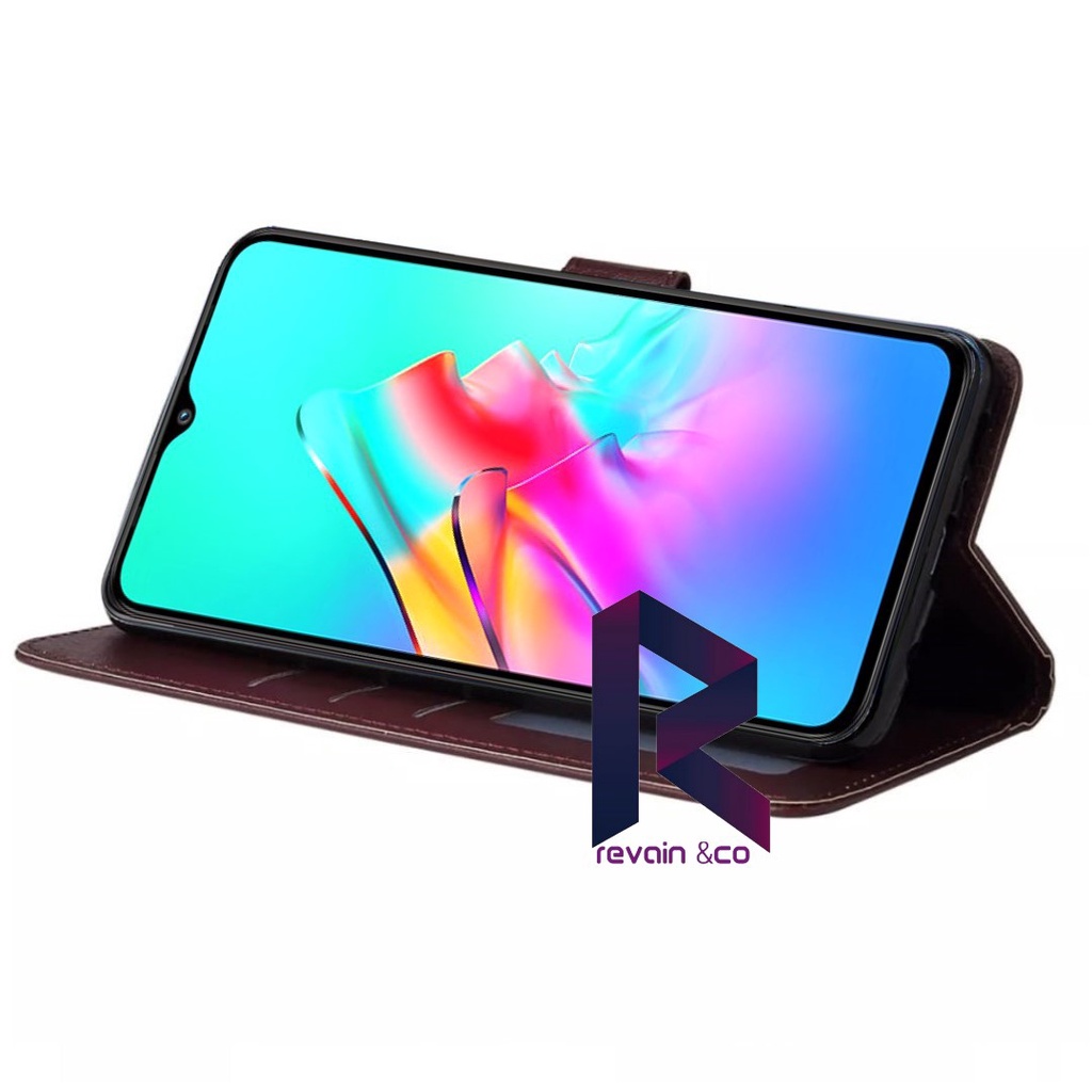 CASE INFINIX NOTE 12i 2022 FLIP WALLET LEATHER KULIT PREMIUM SARUNG BUKA TUTUP KESING HP FLIP CASE INFINIX NOTE 12i 2022